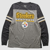 Fanatics Pittsburgh Steelers NFL 2010s Long Sleeve T-shirt Heather Gray Vintage