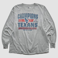 Fanatics Houston Texans Team Edition Apparel 2012 Long Sleeve T-shirt Heather Gray Vintage