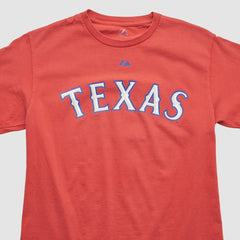 Texas Rangers Majestic 2000s T-shirt - Red - Vintage - Fanatics Online