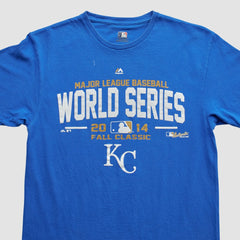 Kansas City Royals Majestic 2014 T-shirt - Blue - Vintage - Fanatics Lifestyle