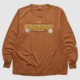 Fanatics Pittsburgh Steelers NFL 2006 Long Sleeve T-shirt Brown Vintage