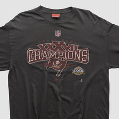 Fanatics Tampa Bay Buccaneers Reebok 2003 Long Sleeve T-shirt Black Vintage