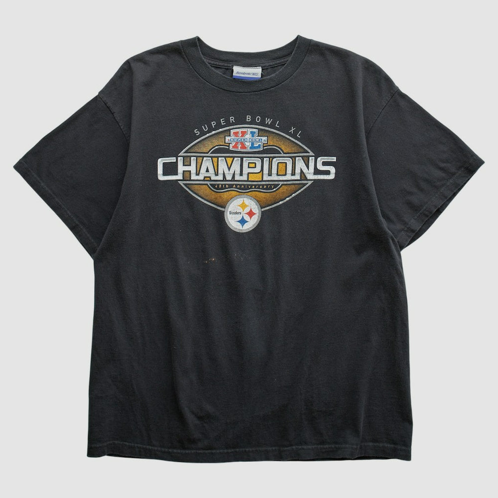 Fanatics Pittsburgh Steelers Reebok 2006 T-shirt Black Vintage