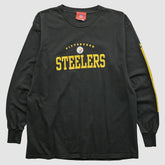 Fanatics Pittsburgh Steelers NFL 2000s Long Sleeve T-shirt Black Vintage