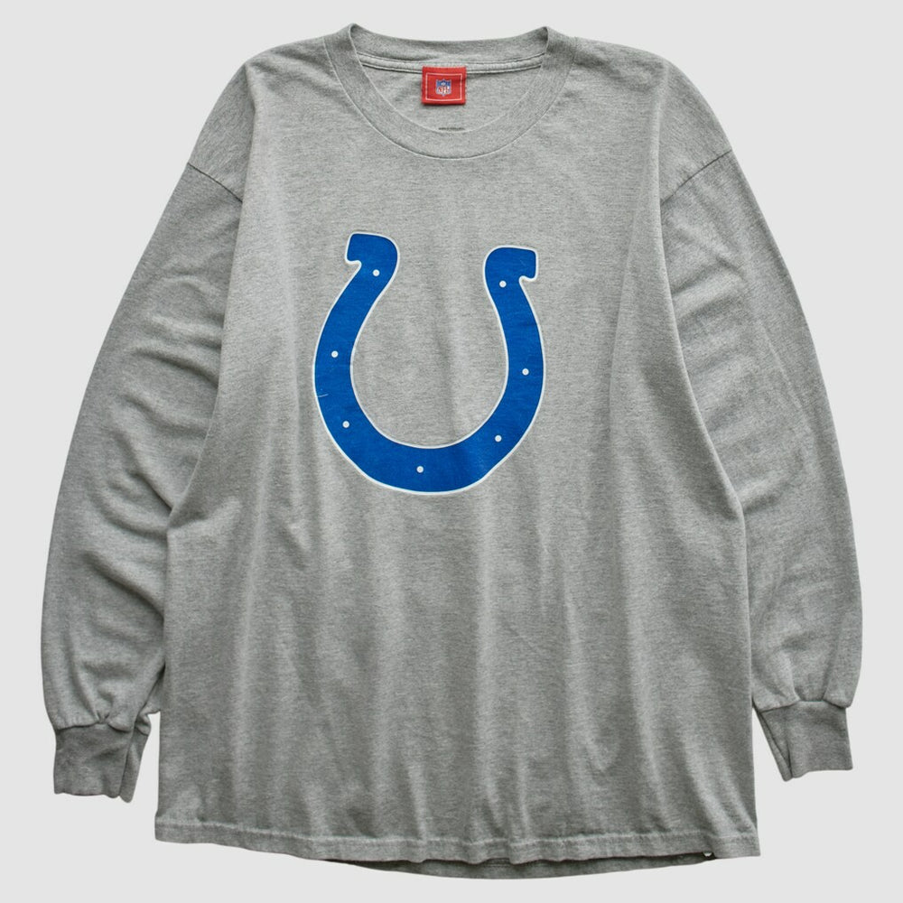 Fanatics Indianapolis Colts 2000s Long Sleeve T-shirt Heather Gray Vintage
