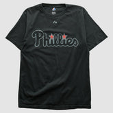 Philadelphia Phillies Majestic 2000s T-shirt - Black - Vintage - Fanatics Discount