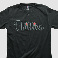 Philadelphia Phillies Majestic 2000s T-shirt - Black - Vintage - Fanatics Discount
