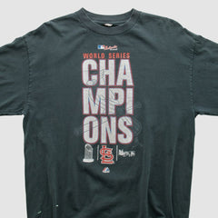 St. Louis Cardinals 2011 Long Sleeve T-shirt - Charcoal - Vintage - Fanatics Sale