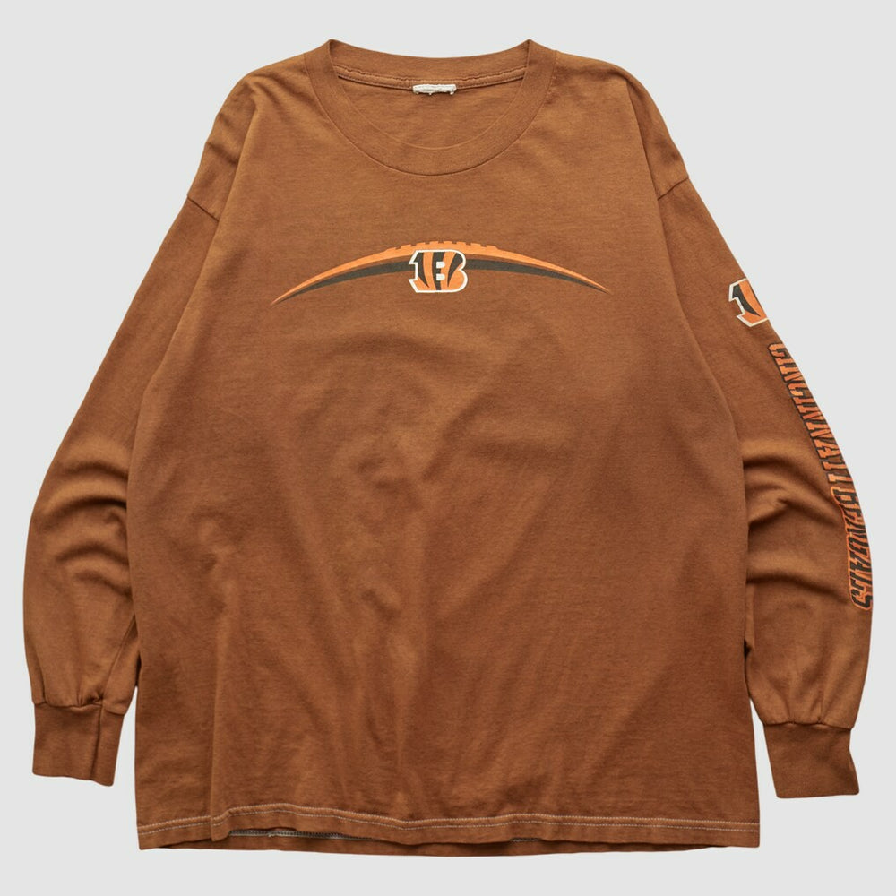 Fanatics Cincinnati Bengals 2000s Long Sleeve T-shirt Brown Vintage