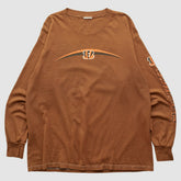 Fanatics Cincinnati Bengals 2000s Long Sleeve T-shirt Brown Vintage