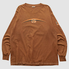 Fanatics Cincinnati Bengals 2000s Long Sleeve T-shirt Brown Vintage