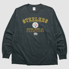 Fanatics Pittsburgh Steelers Alstyle 2006 Long Sleeve T-shirt Black Vintage