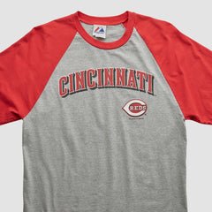 Cincinnati Reds Majestic 2000s T-shirt - Heather Gray - Vintage - Fanatics on Sale
