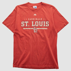 St. Louis Cardinals Majestic 2000s T-shirt - Red - Vintage - Fanatics on Sale