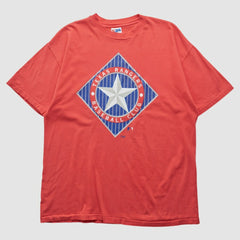 Texas Rangers Hanes 90s T-shirt - Red - Vintage - Fanatics on Sale