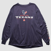 Fanatics Houston Texans NFL 2000s Long Sleeve T-shirt Navy Vintage