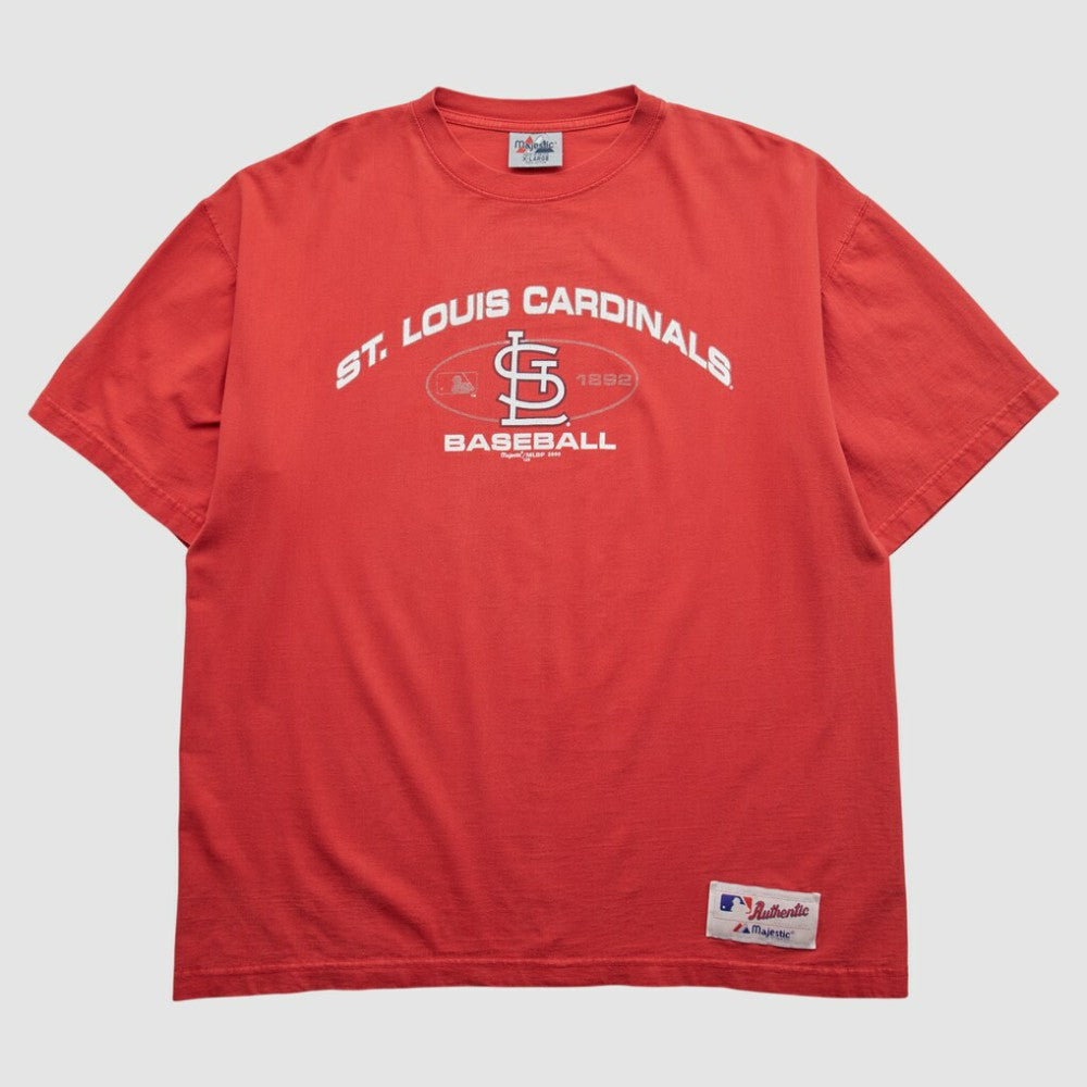 St. Louis Cardinals Majestic 2000 T-shirt - Red - Vintage - Fanatics on Sale