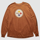 Fanatics Pittsburgh Steelers Gildan 2000s Long Sleeve T-shirt Brown Vintage
