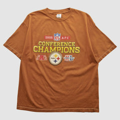 Fanatics Pittsburgh Steelers AAA 2005 T-shirt Brown Vintage