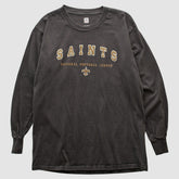 Fanatics New Orleans Saints NFL 2000s Long Sleeve T-shirt Charcoal Vintage