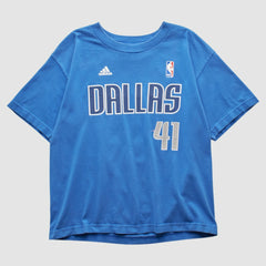 Dallas Mavericks 2010s T-shirt for sale Blue Vintage | Adidas outlet