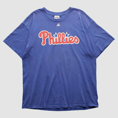 Philadelphia Phillies Majestic 2010s T-shirt - Blue - Vintage - Fanatics on Sale