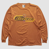 Fanatics Pittsburgh Steelers 2000s Long Sleeve T-shirt Brown Vintage