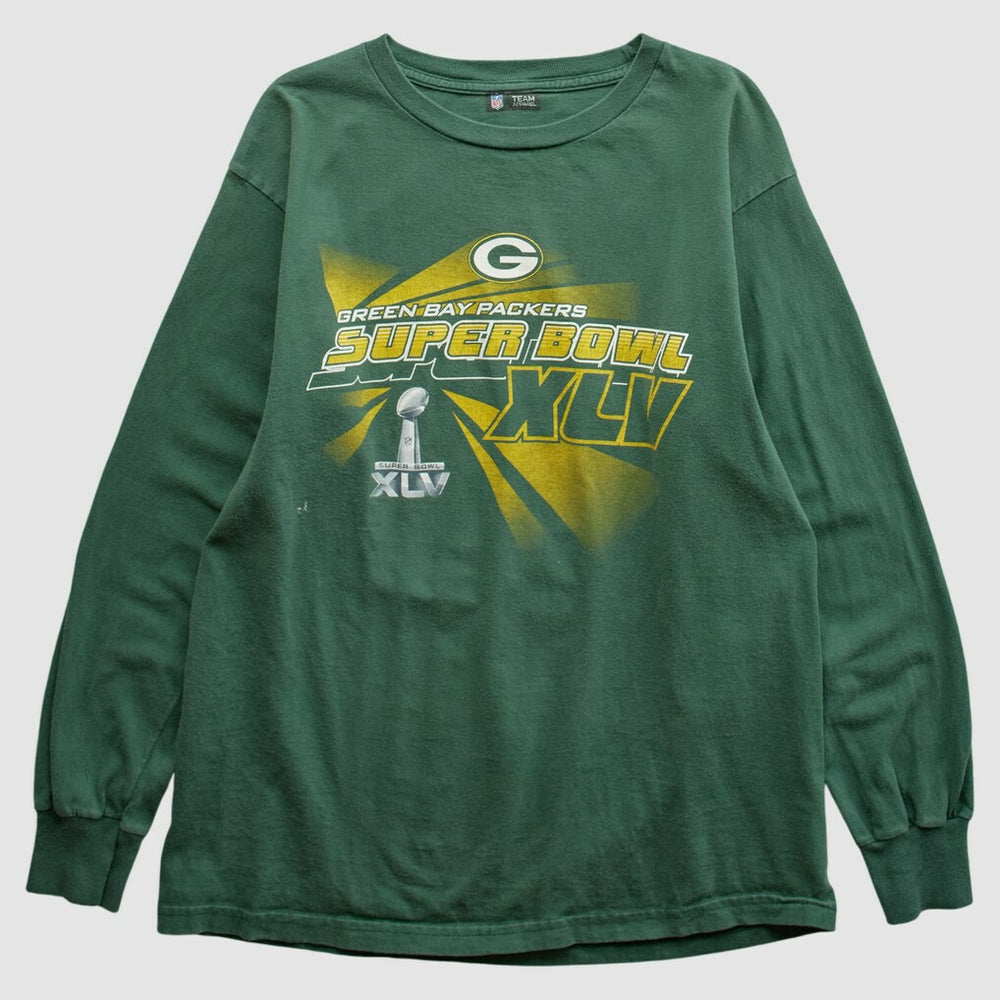 Fanatics Green Bay Packers NFL 2011 Long Sleeve T-shirt Green Vintage