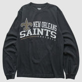 Fanatics New Orleans Saints Reebok 2000s Long Sleeve T-shirt Black Vintage