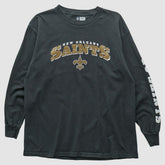 Fanatics New Orleans Saints NFL 2000s Long Sleeve T-shirt Black Vintage