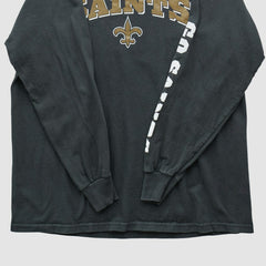 Fanatics New Orleans Saints NFL 2000s Long Sleeve T-shirt Black Vintage