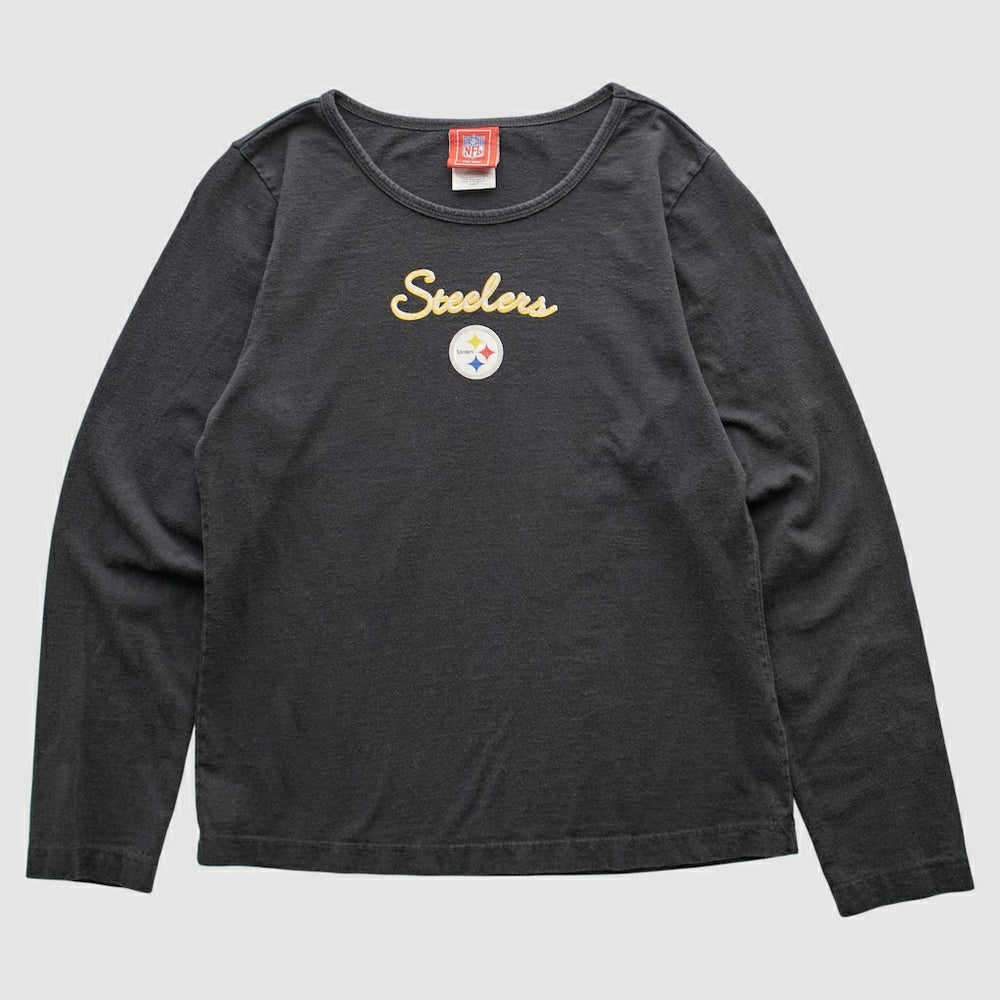 Fanatics Pittsburgh Steelers NFL 2000s Long Sleeve T-shirt Black Vintage