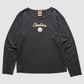 Fanatics Pittsburgh Steelers NFL 2000s Long Sleeve T-shirt Black Vintage