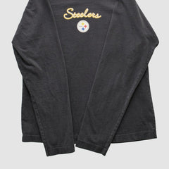 Fanatics Pittsburgh Steelers NFL 2000s Long Sleeve T-shirt Black Vintage