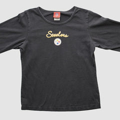 Fanatics Pittsburgh Steelers NFL 2000s Long Sleeve T-shirt Black Vintage