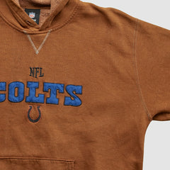 Fanatics Indianapolis Colts NFL 2010s Hooded Pullover Sweatshirt Brown Vintage