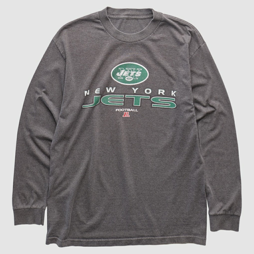 Fanatics New York Jets 2010s Long Sleeve T-shirt Dark Heather Gray Vintage