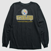 Fanatics Pittsburgh Steelers Reebok 2000s Long Sleeve T-shirt Black Vintage