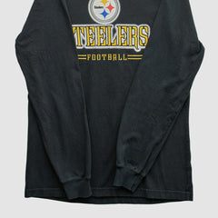 Fanatics Pittsburgh Steelers Reebok 2000s Long Sleeve T-shirt Black Vintage