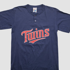 Minnesota Twins Majestic 2000s T-shirt - Navy - Vintage - Fanatics on Sale