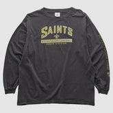Fanatics New Orleans Saints NFL 2000s Long Sleeve T-shirt Charcoal Vintage