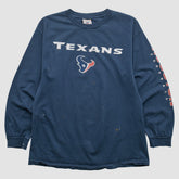Fanatics Houston Texans NFL 2000s Long Sleeve T-shirt Navy Vintage