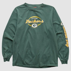 Fanatics Green Bay Packers NFL 2000s Long Sleeve T-shirt Green Vintage
