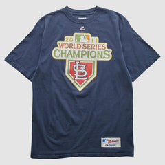 St. Louis Cardinals Majestic 2011 T-shirt - Navy - Vintage - Fanatics Discount