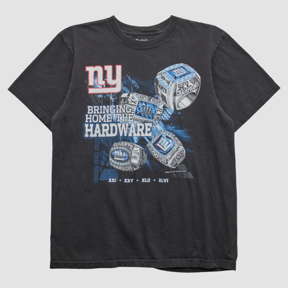 Fanatics New York Giants Reebok 2011 T-shirt Black Vintage