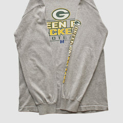 Fanatics Green Bay Packers NFL 2010s Long Sleeve T-shirt Heather Gray Vintage