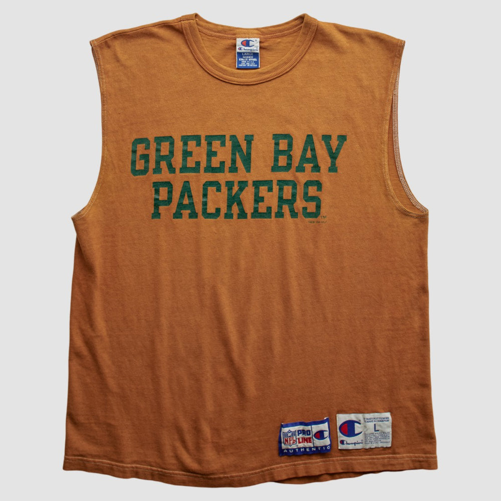 Fanatics Green Bay Packers Champion 90s Tank Brown Vintage