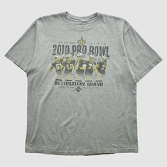 Fanatics New Orleans Saints Reebok 2010 T-shirt Heather Gray Vintage
