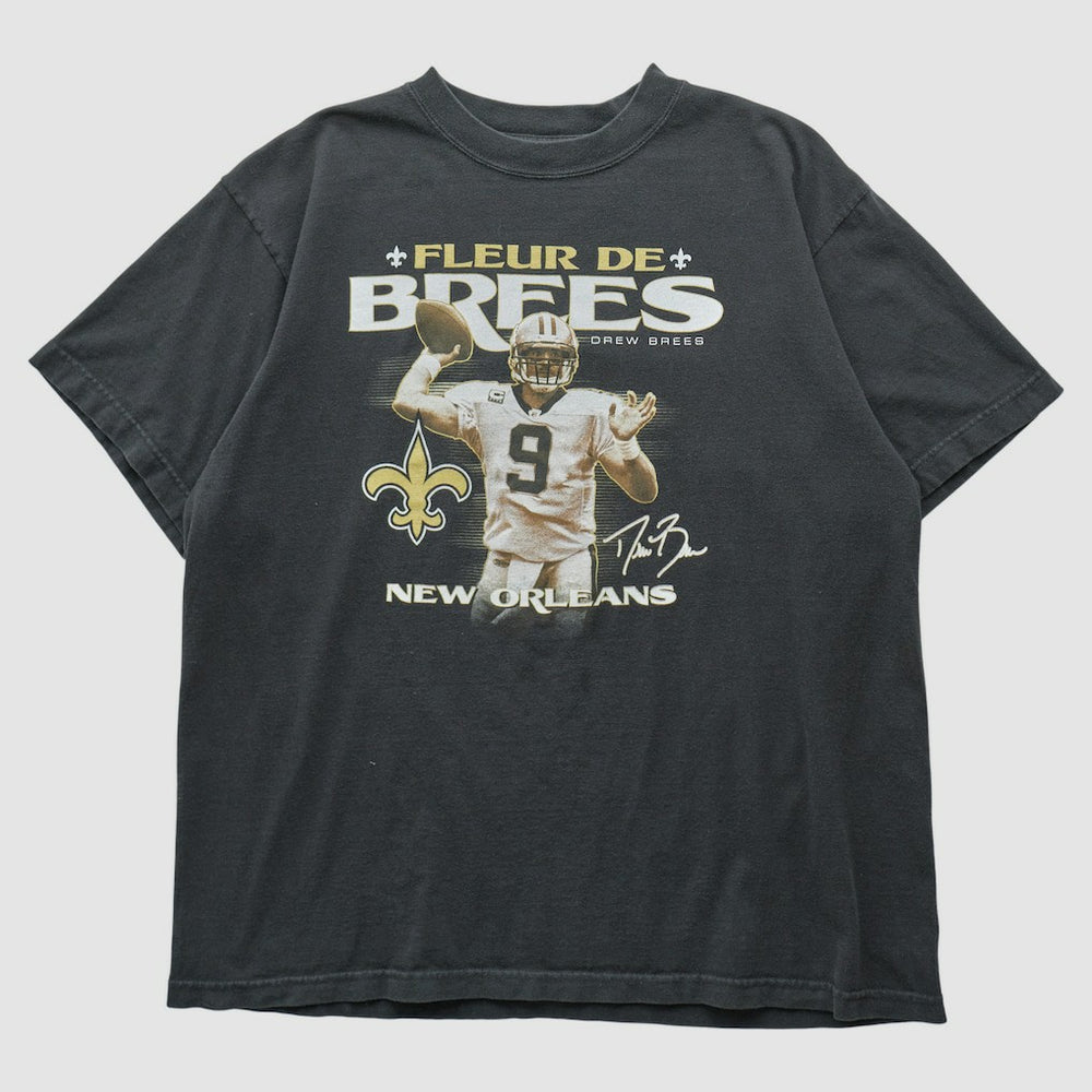 Fanatics New Orleans Saints Reebok 2000s T-shirt Black Vintage