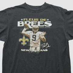 Fanatics New Orleans Saints Reebok 2000s T-shirt Black Vintage
